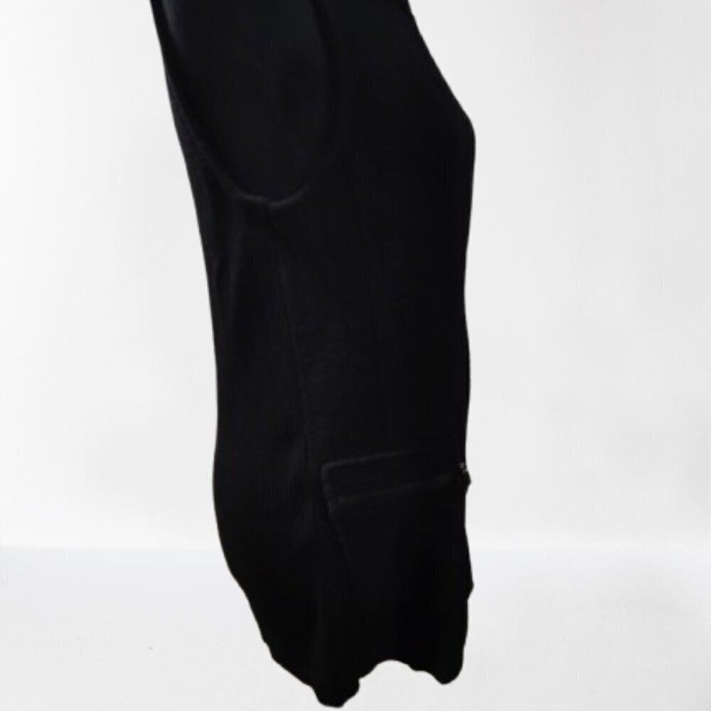 Jones New York Black Sweater Vest Women's US Medium Zipper Front Pockets - Picture 5 of 11
